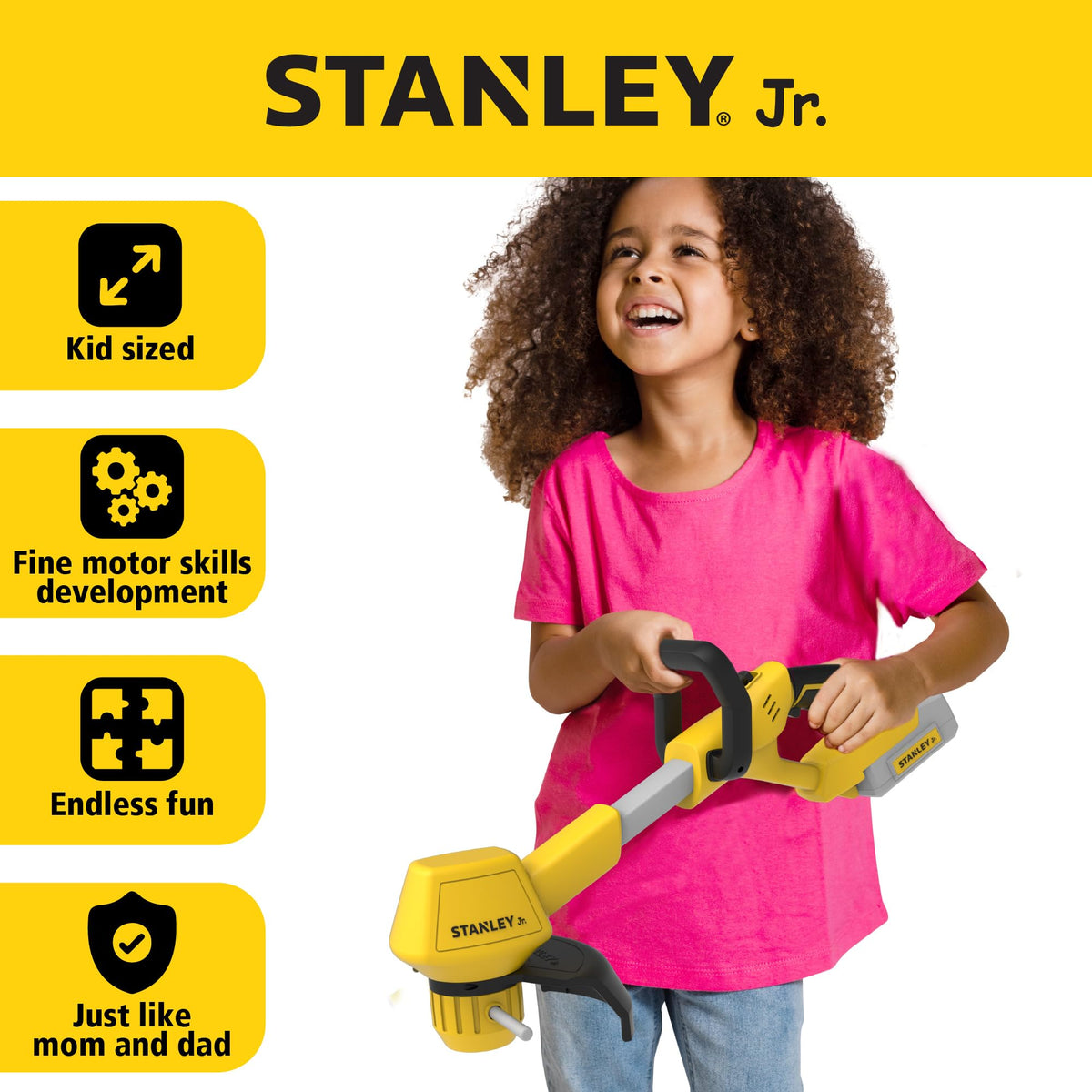 STANLEY Jr. Kids Battery Operated Toy Weed Trimmer