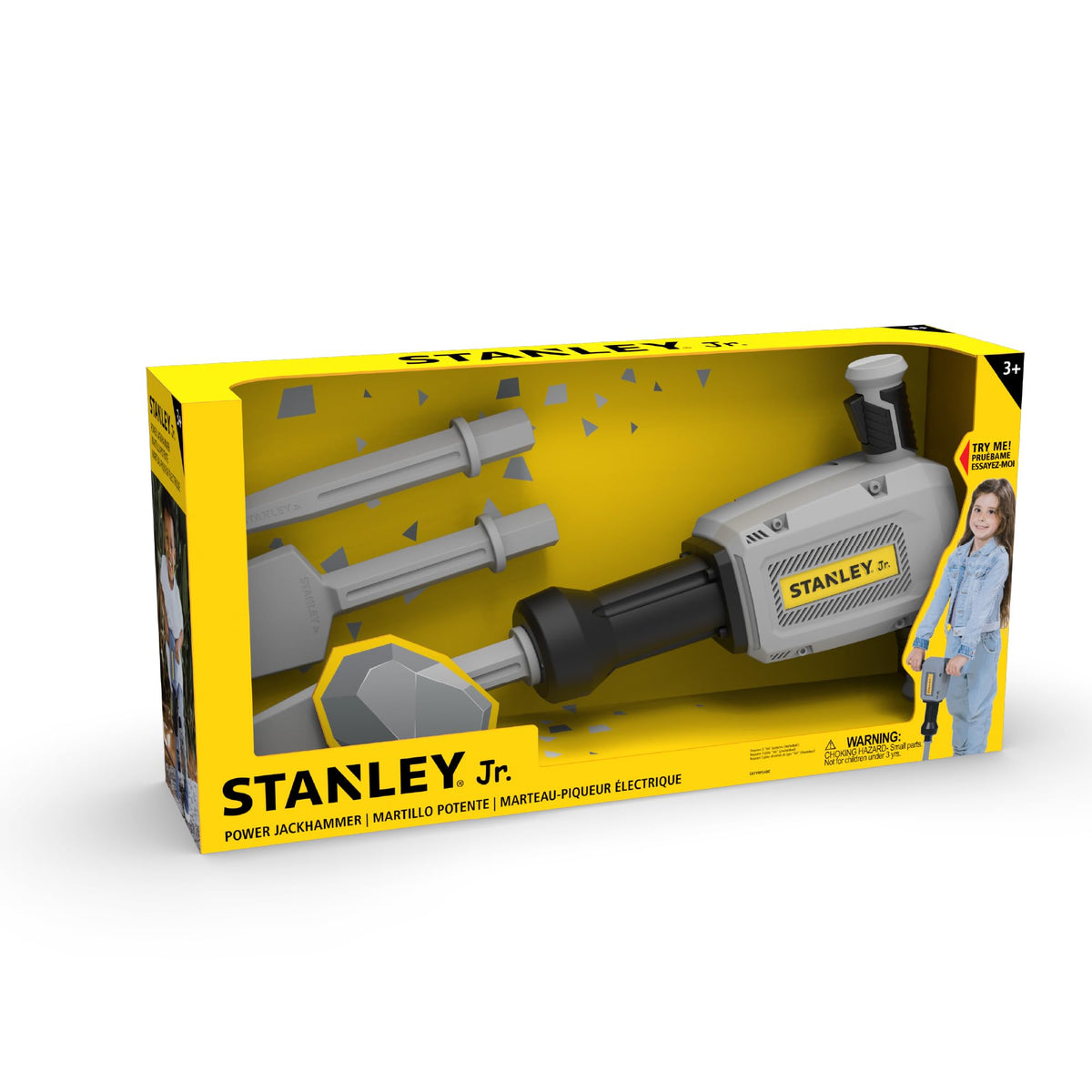 STANLEY Jr. Battery-Operated Jackhammer – Realistic Construction Toy