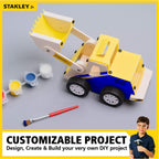 STANLEY Jr. Construction Truck Front Loader Wood Craft Kit