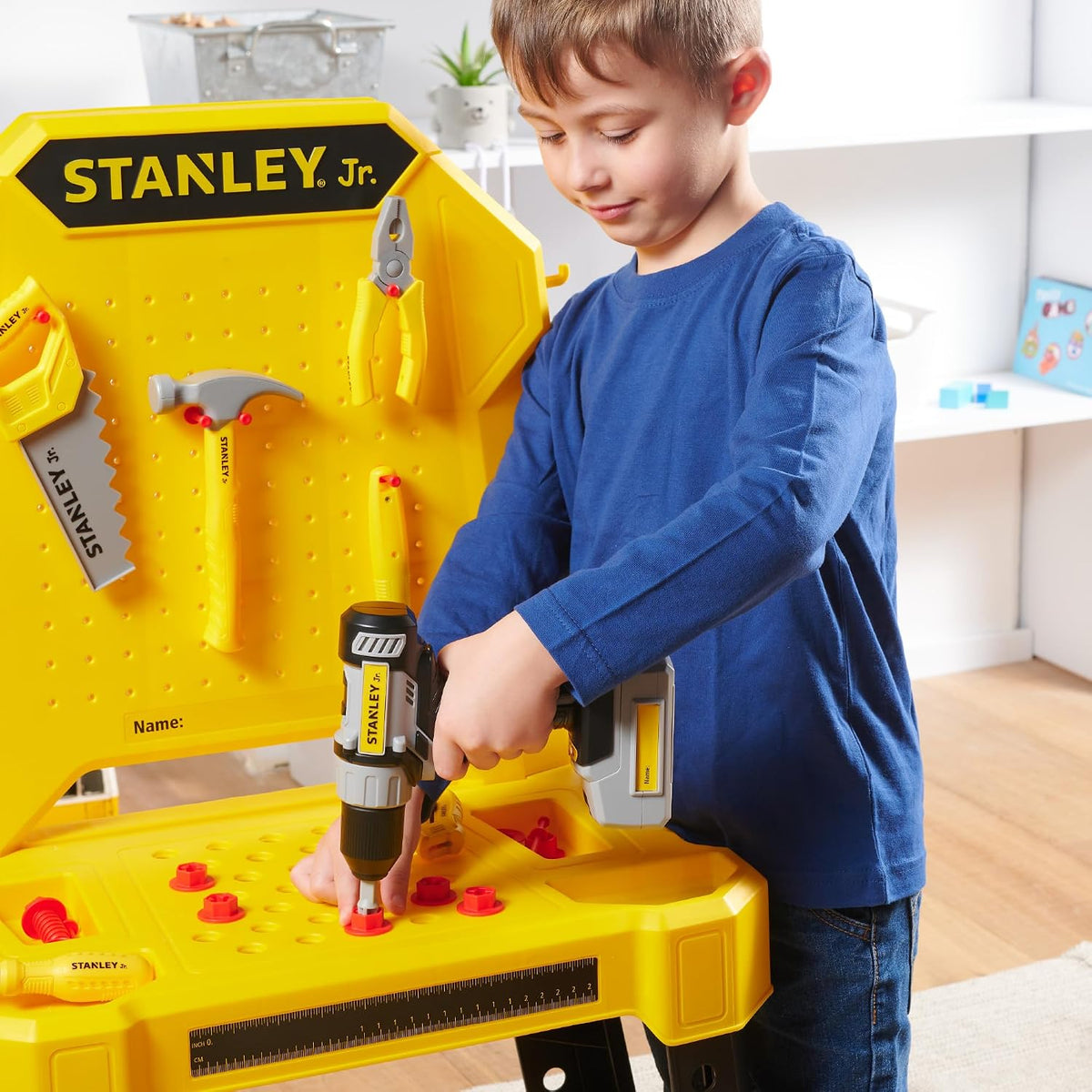 STANLEY Jr. Pretend Play Kids Tool Bench with Toolset