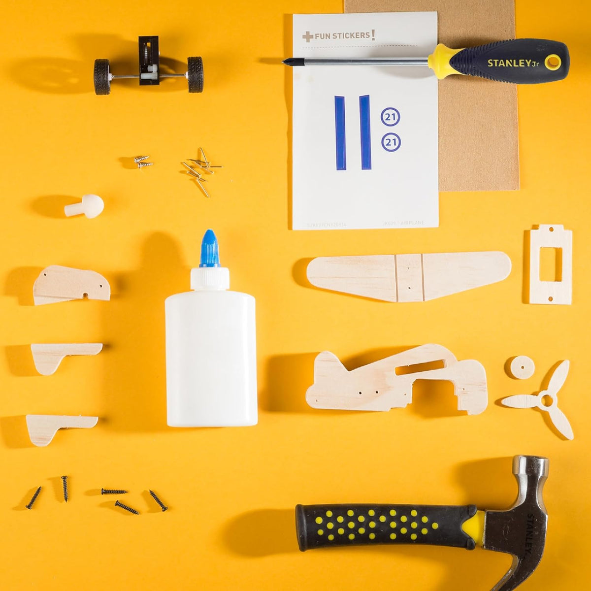 STANLEY Jr. Kids Woodworking Plain DIY Kit