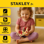 STANLEY Jr. DIY Wood Mini Santa Sleigh and Reindeer Set