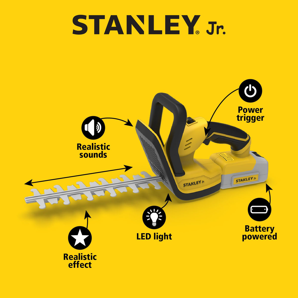 STANLEY Jr. Battery Operated Toy Hedge Trimmer