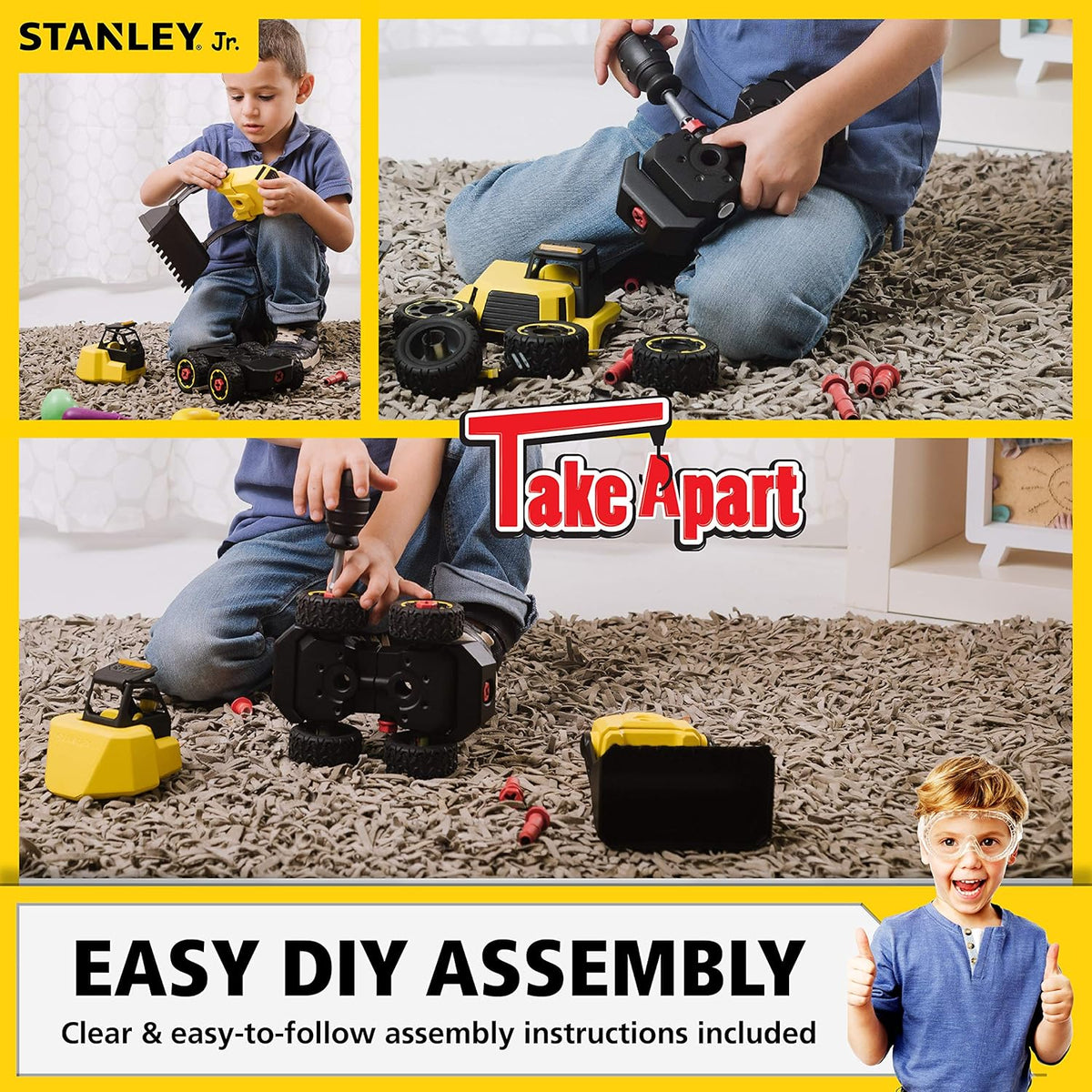 STANLEY Jr. Take Apart Front Loader Kit for Kids