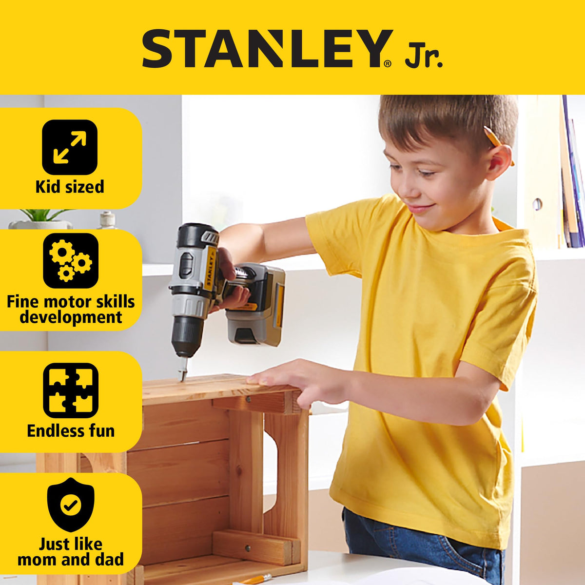 STANLEY Jr. Pretend Battery Operated Drill