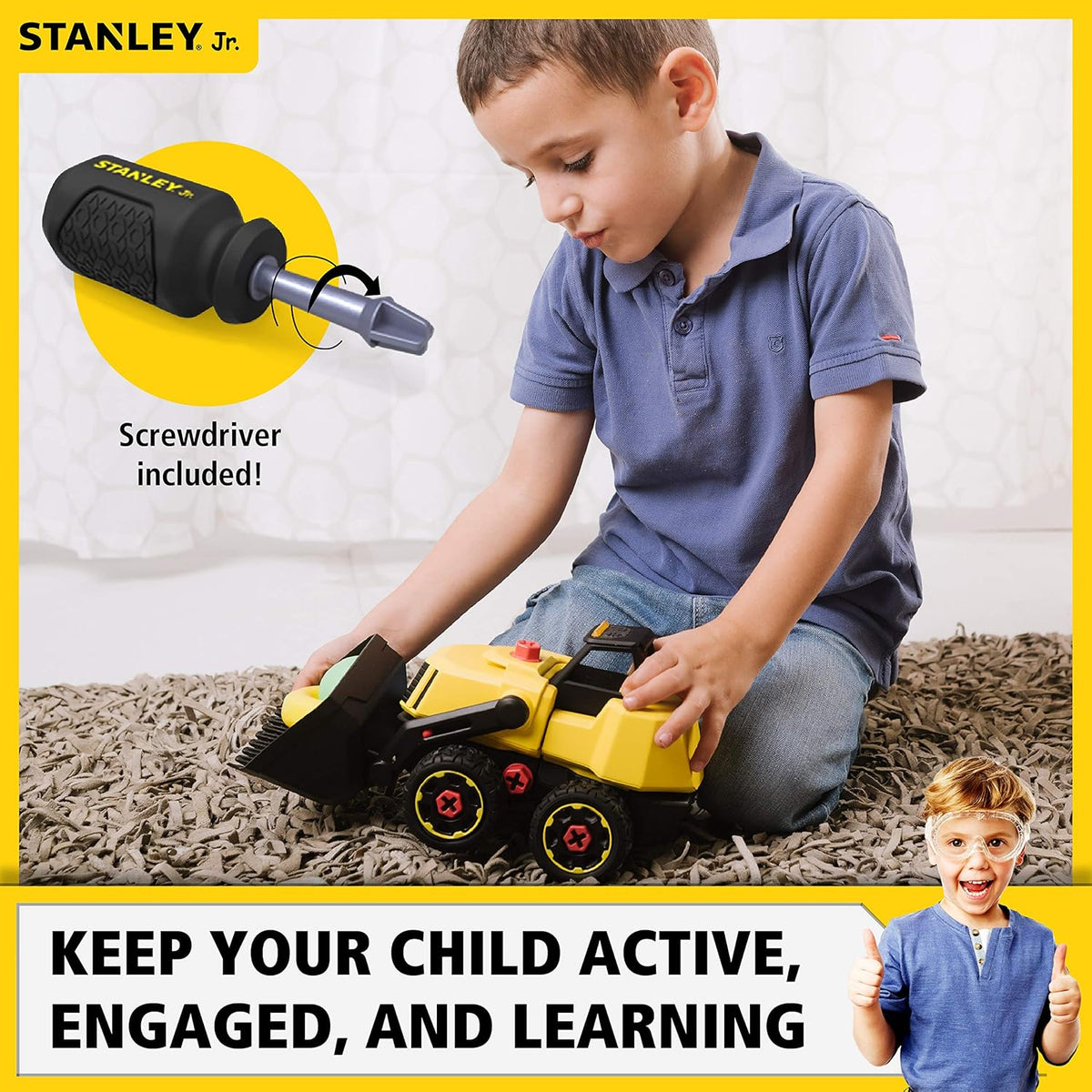 STANLEY Jr. Take Apart Front Loader Kit for Kids