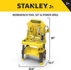 STANLEY Jr. Pretend Play Kids Tool Bench with Toolset