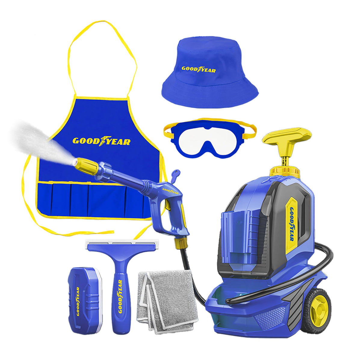 GOODYEAR Role Play Water Pressure Car Cleaner Set for Kids