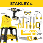 STANLEY Jr. Pretend Play Kids Tool Bench with Toolset