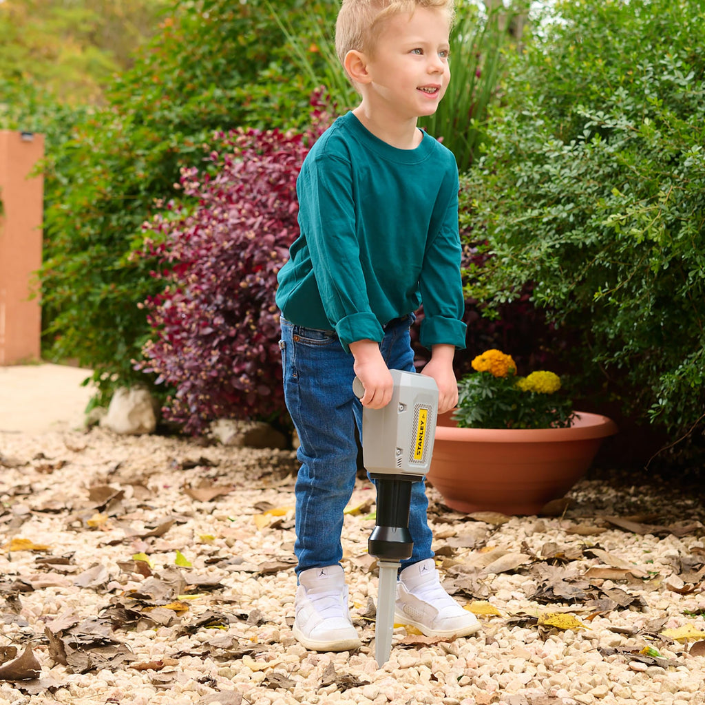 STANLEY Jr. Battery-Operated Jackhammer – Realistic Construction Toy