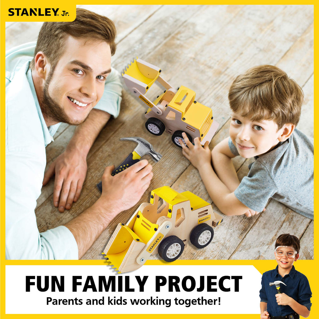 STANLEY Jr. Construction Truck Front Loader Wood Craft Kit