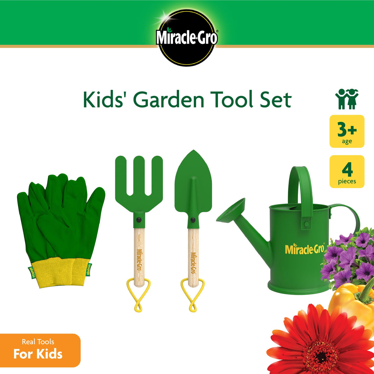 MIRACLE-GRO 4 Piece Hand Garden Toolset