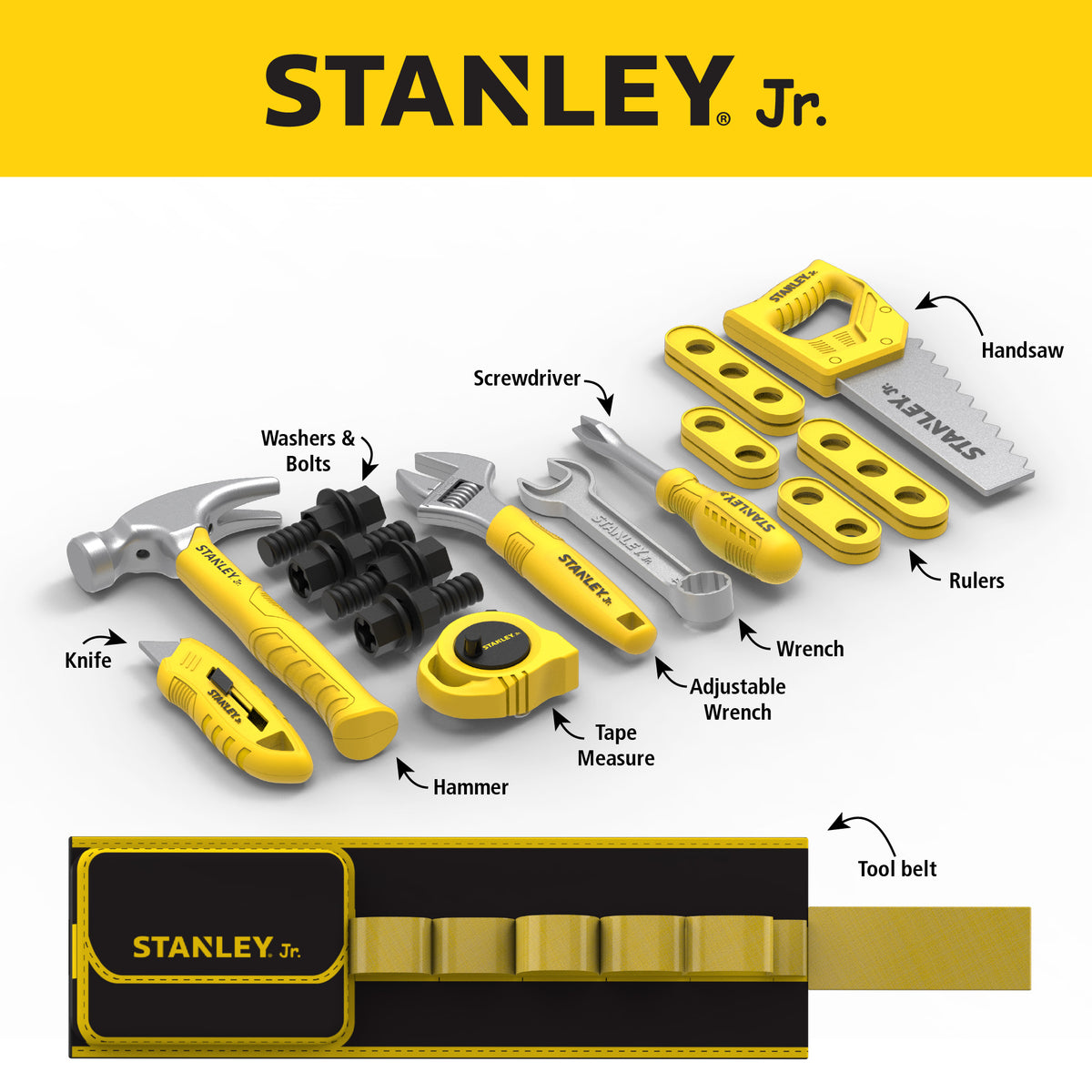 STANLEY Jr. Pretend Play Toolbelt Set