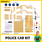 STANLEY Jr. Wood DIY Police Car Kit