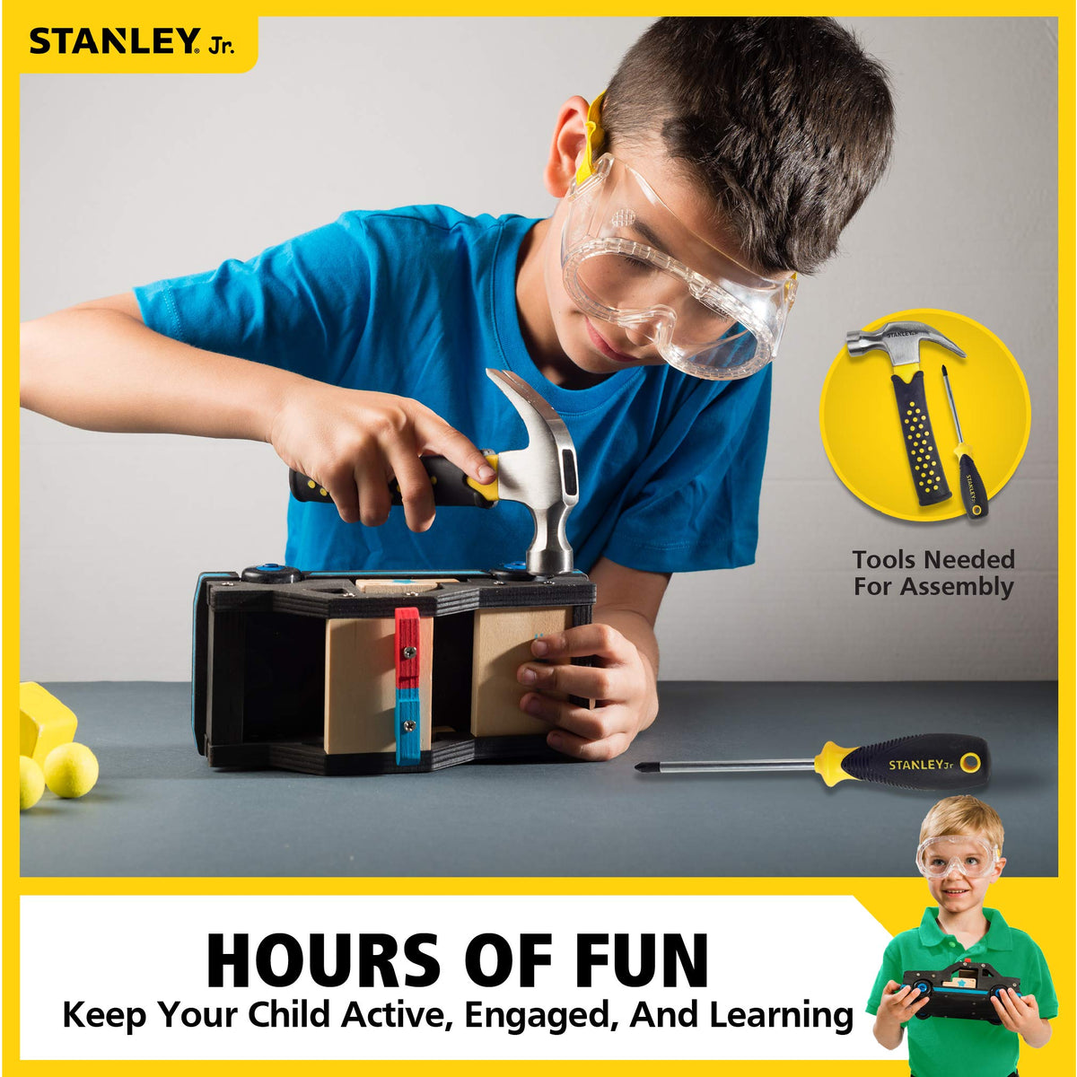 STANLEY Jr. Wood DIY Police Car Kit
