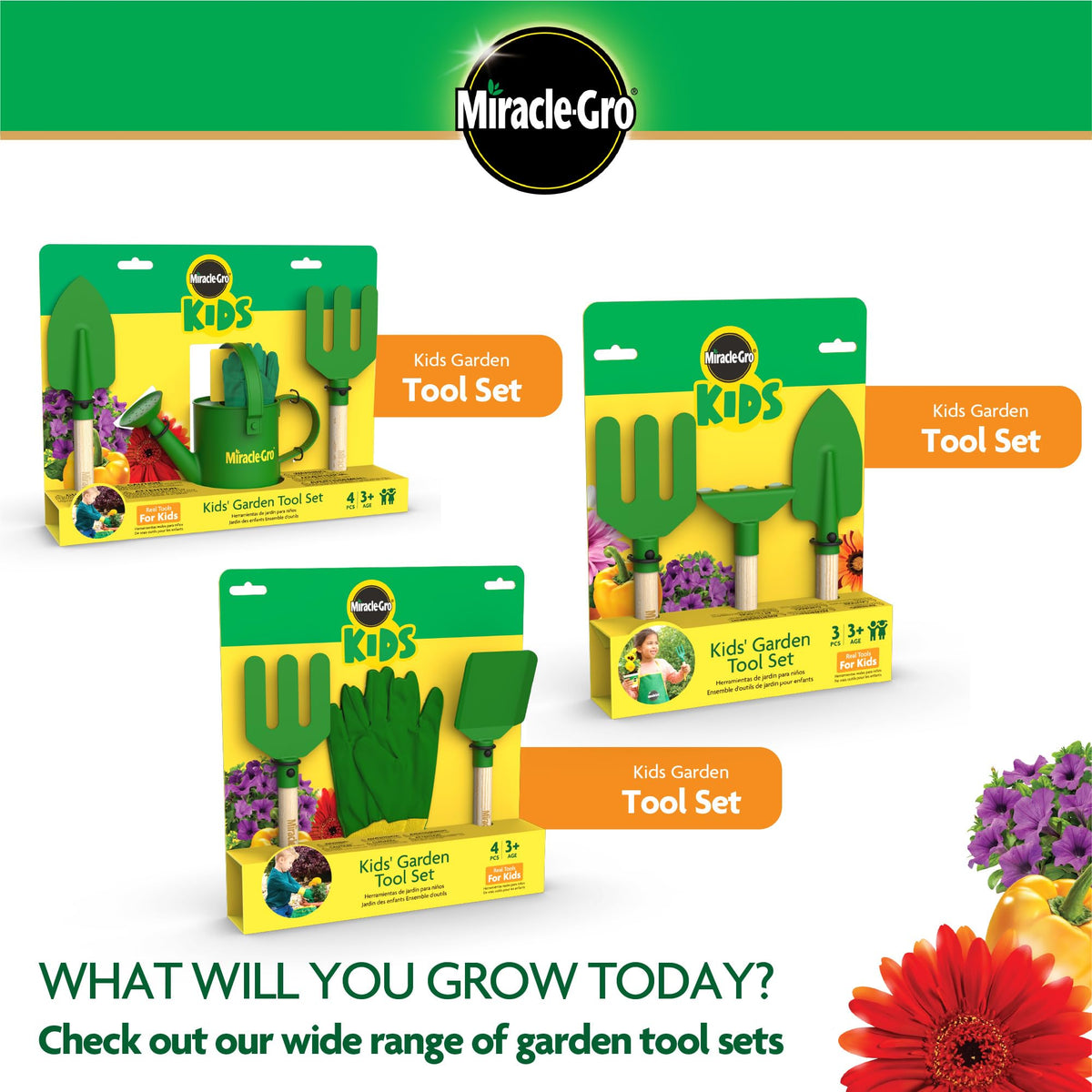 MIRACLE-GRO Kids Gardening Set 9 Piece