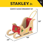 STANLEY Jr. DIY Wood Mini Santa Sleigh and Reindeer Set