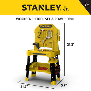 Pretend Play Workbench & Power Drill & Toolset