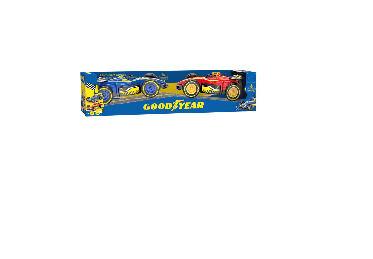 2 Large Race Cars set