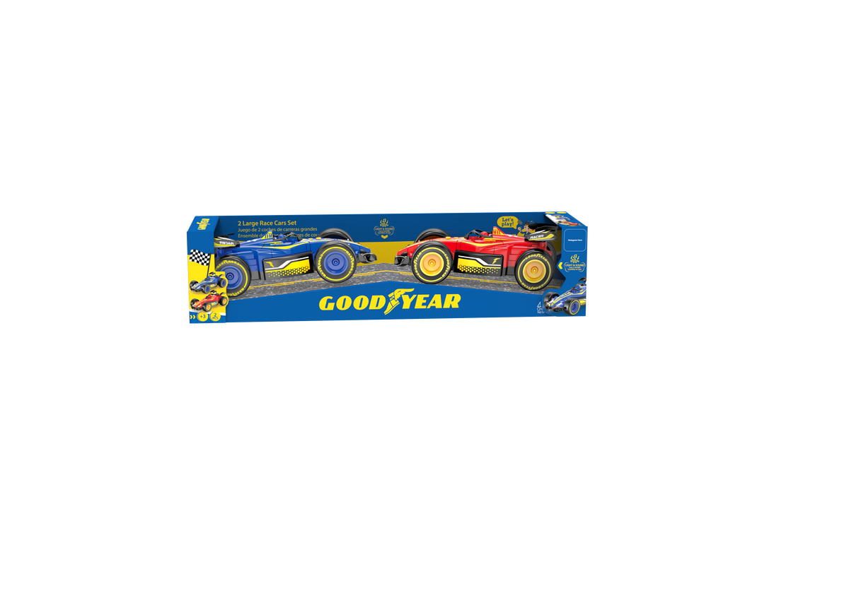 2 Large Race Cars set