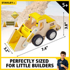 STANLEY Jr. Construction Truck Front Loader Wood Craft Kit