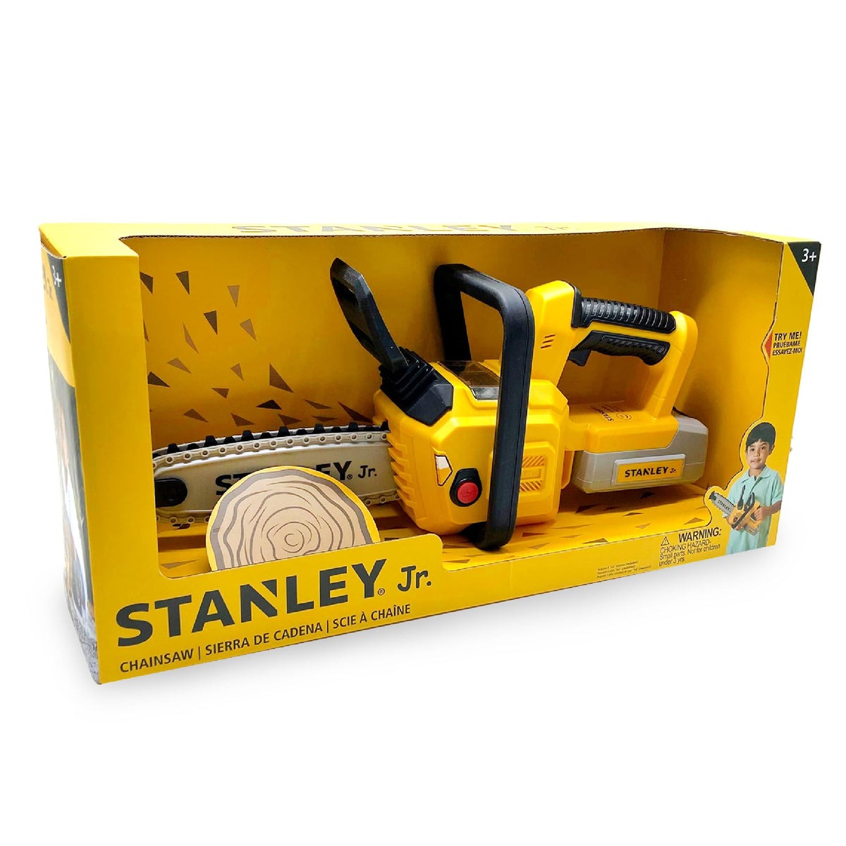 Red Toolbox Stanley Jr Battery Operated Delux Chainsaw,Yellow