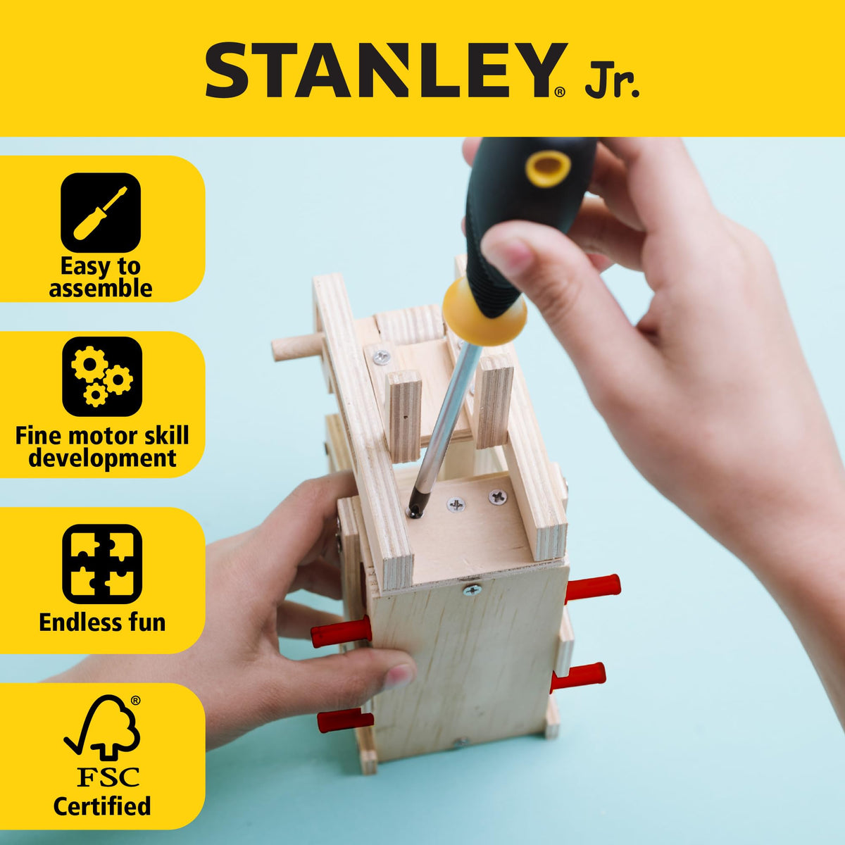 STANLEY Jr. Little Lifters Forklift Fun Build & Play Set