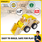 STANLEY Jr. Construction Truck Front Loader Wood Craft Kit