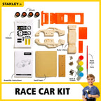 STANLEY Jr. Orange Race Car - DIY Woodworking Model Kits
