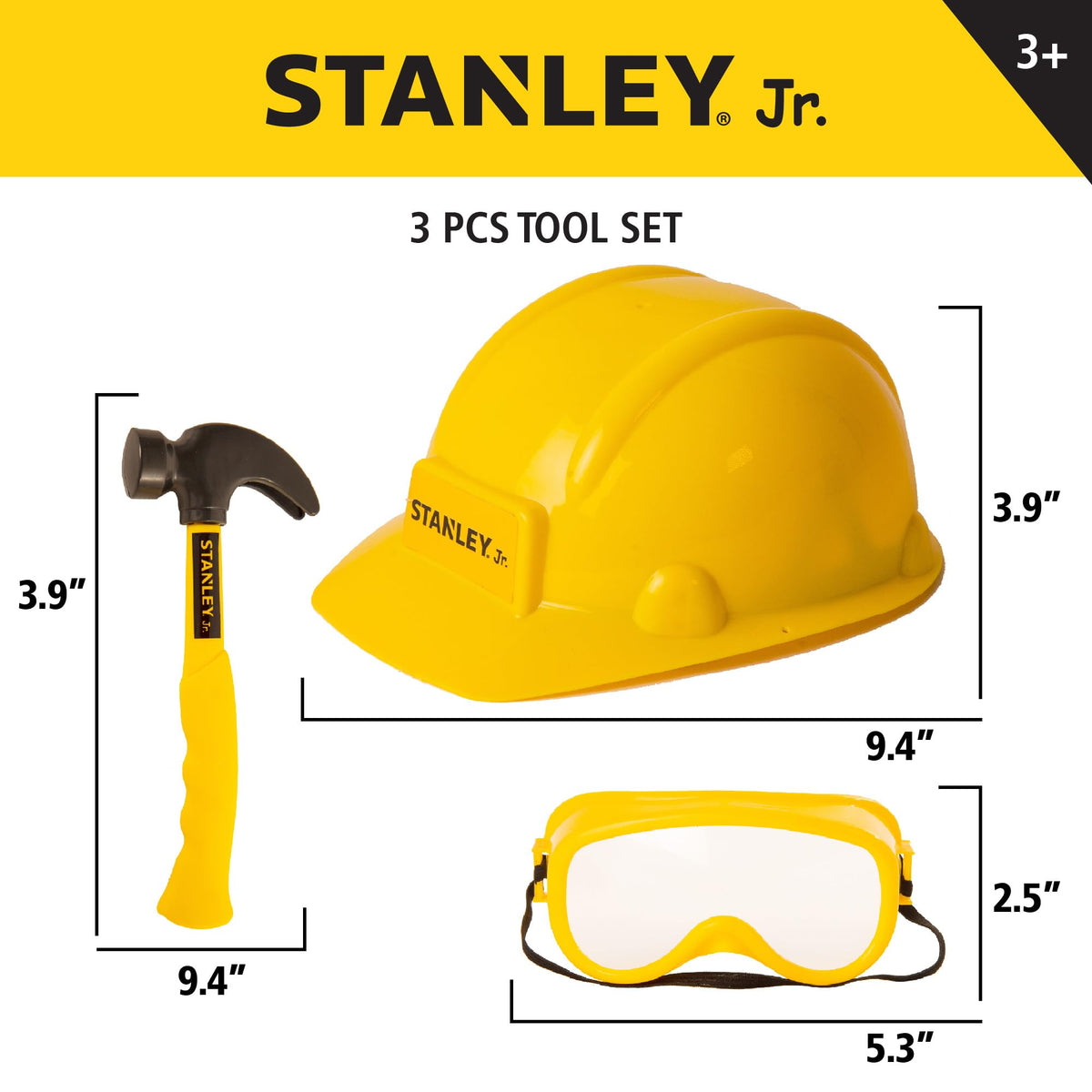 STANLEY Jr. 3 Piece Pretend Play Toolset