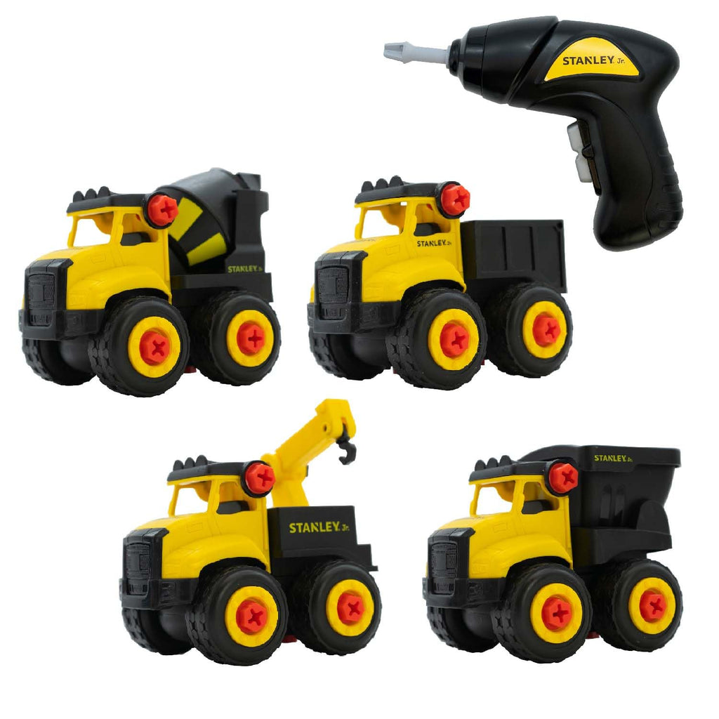 STANLEY Jr. Take Apart 4 Trucks Set