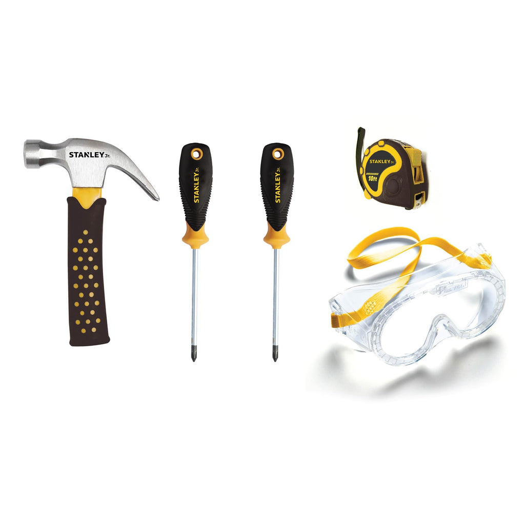 Stanley Jr Real Tool Set for Kids (5 pcs)