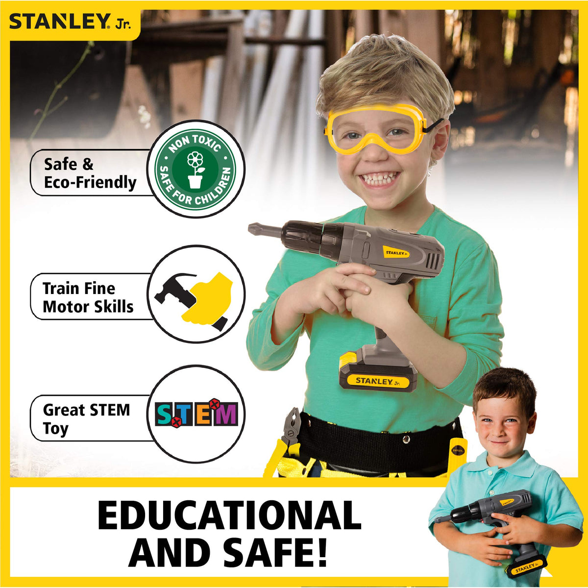 STANLEY Jr. Pretend Battery Operated Drill