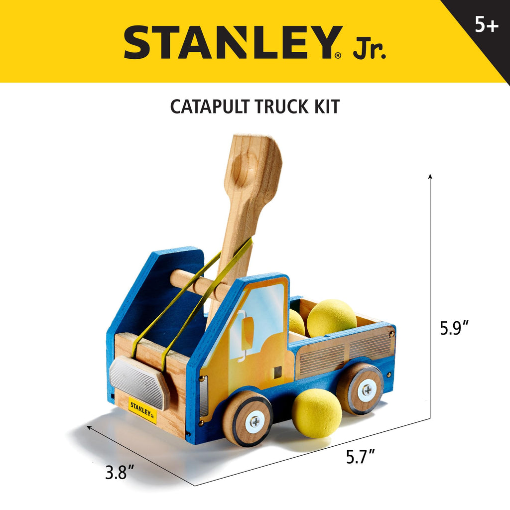 STANLEY Jr. DIY Truck Catapult Kids Building Kit