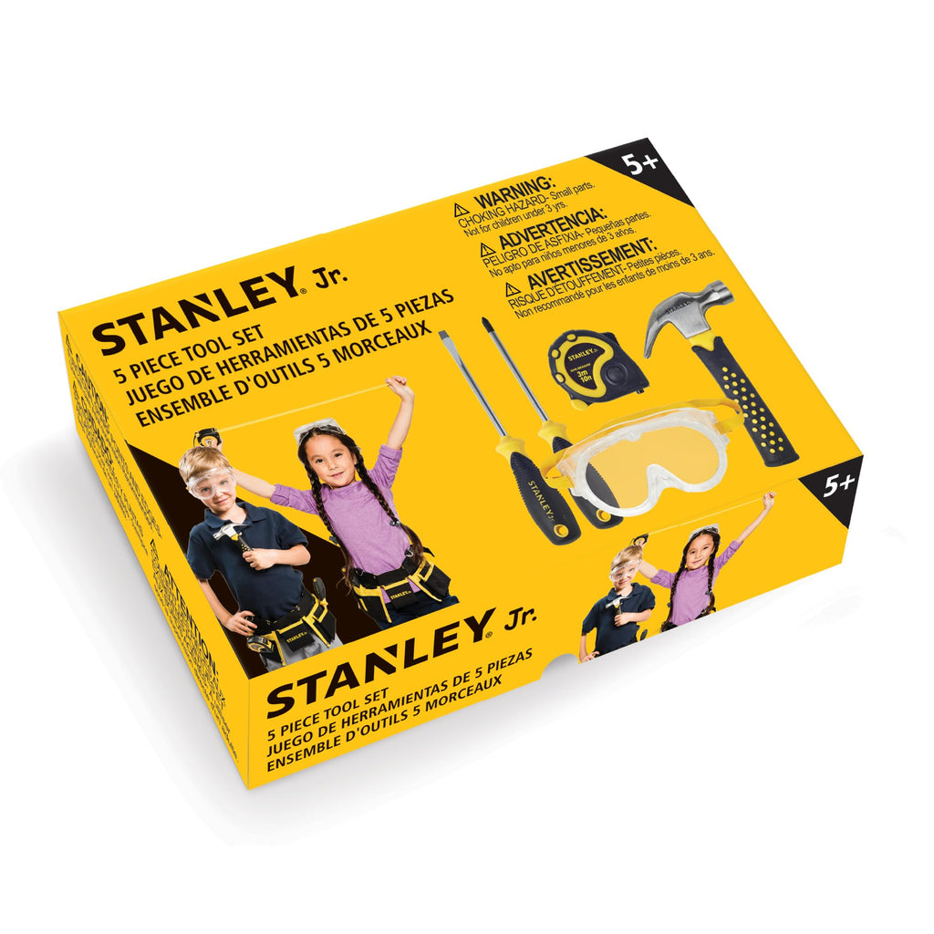 Stanley Jr Real Tool Set for Kids (5 pcs)