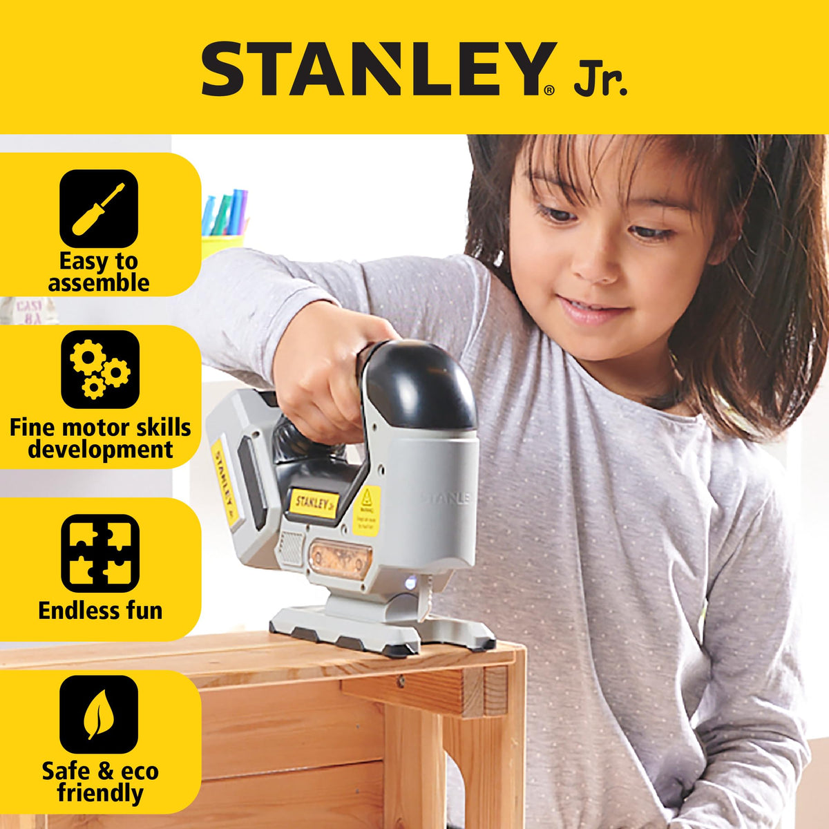 STANLEY Jr. 3 Pack Kids Toy Power Tool Set