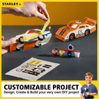 STANLEY Jr. Orange Race Car - DIY Woodworking Model Kits