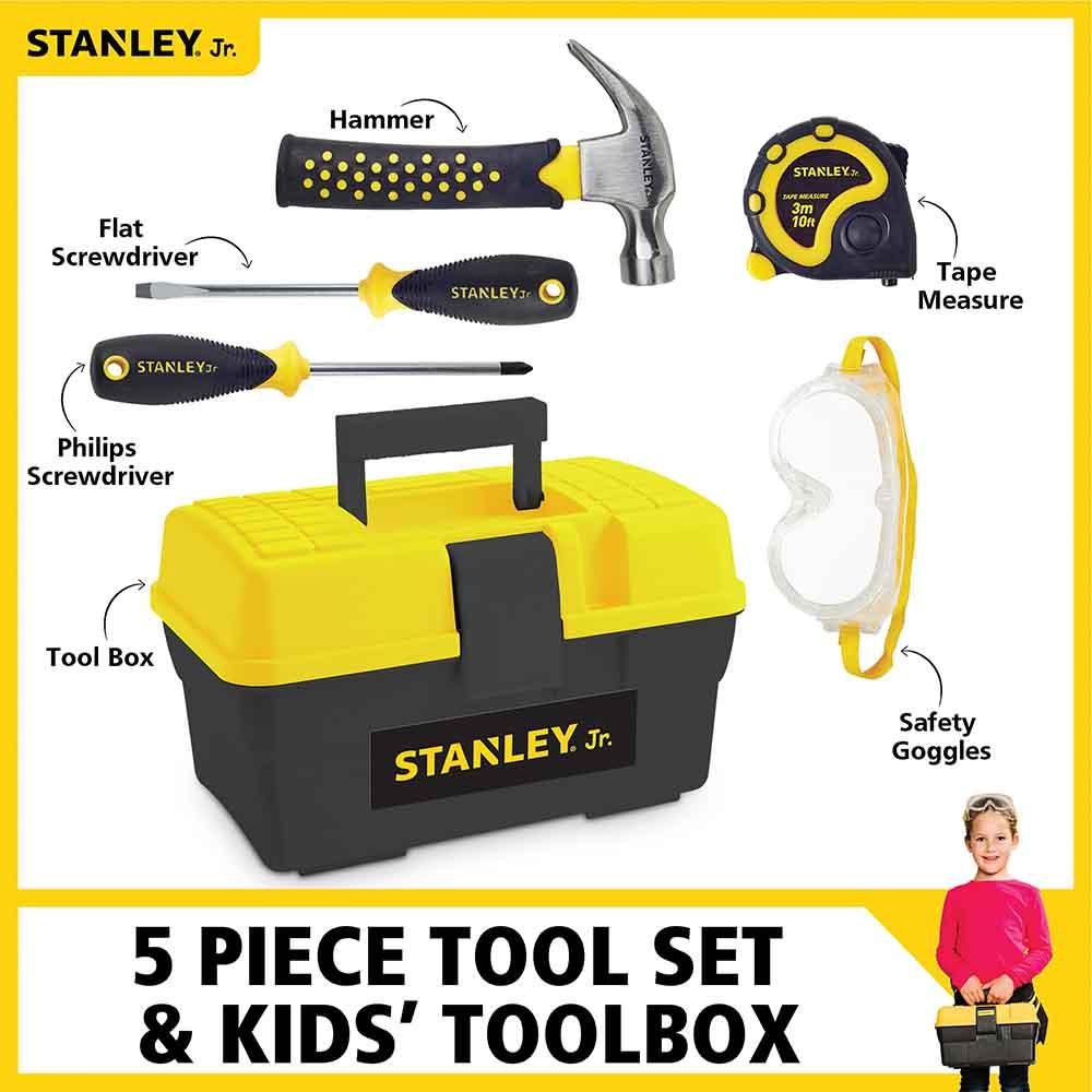 STANLEY Jr. Toolbox with 5 PC Toolset
