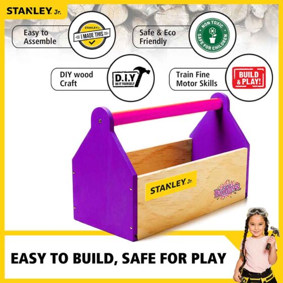 Toolbox Builders Kit Stanley Jr. - RED TOOL BOX