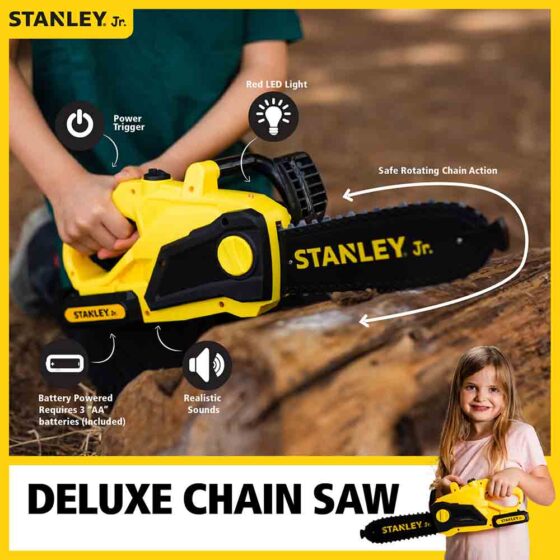 Stanley Jr. Battery Operated Chain Saw - RED TOOL BOX