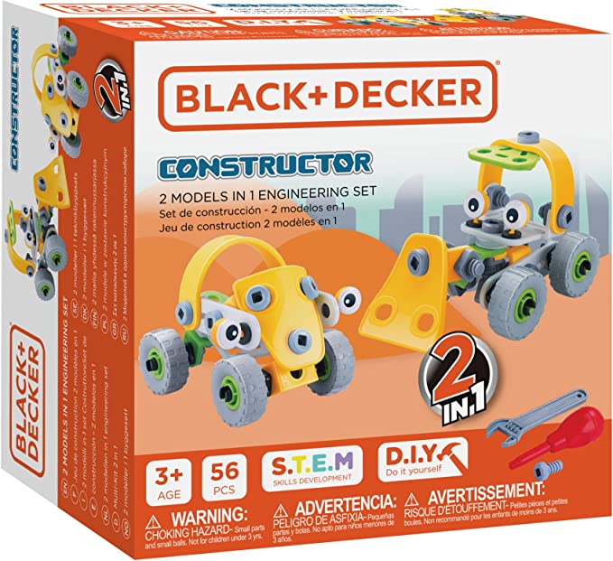 Black and Decker Constructor 7 Models in 1 Set - RED TOOL BOX