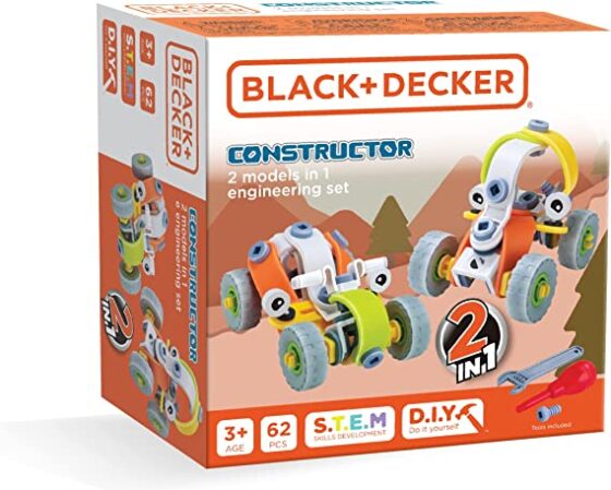 Black and Decker Constructor Engineering 2 Models in 1 RED TOOL BOX