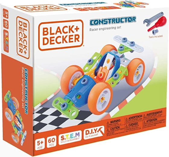 Black and Decker Constructor Racer Set RED TOOL BOX